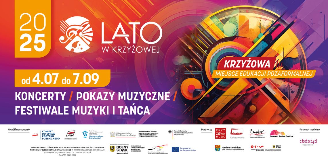 "LATO w Krzyżowej" Zapraszamy na lato pełne sztuki, wspólnoty i otwartej edukacji!