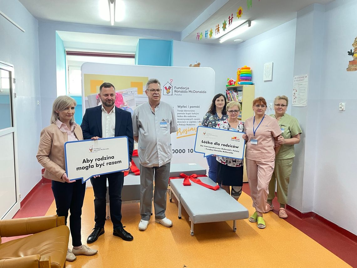 Łóżka dla rodziców małych pacjentów szpitala w Dzierżoniowie
