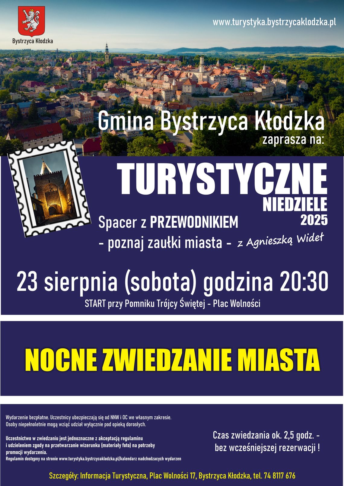 Magiczna Noc z Przewodnikiem: Nocne Zwiedzanie Bystrzycy Kłodzkiej 2025!