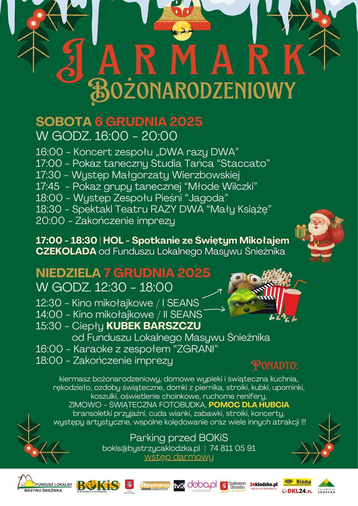 Magiczny Jarmark Bożonarodzeniowy w Bystrzycy Kłodzkiej – Dwa dni świątecznej radości!