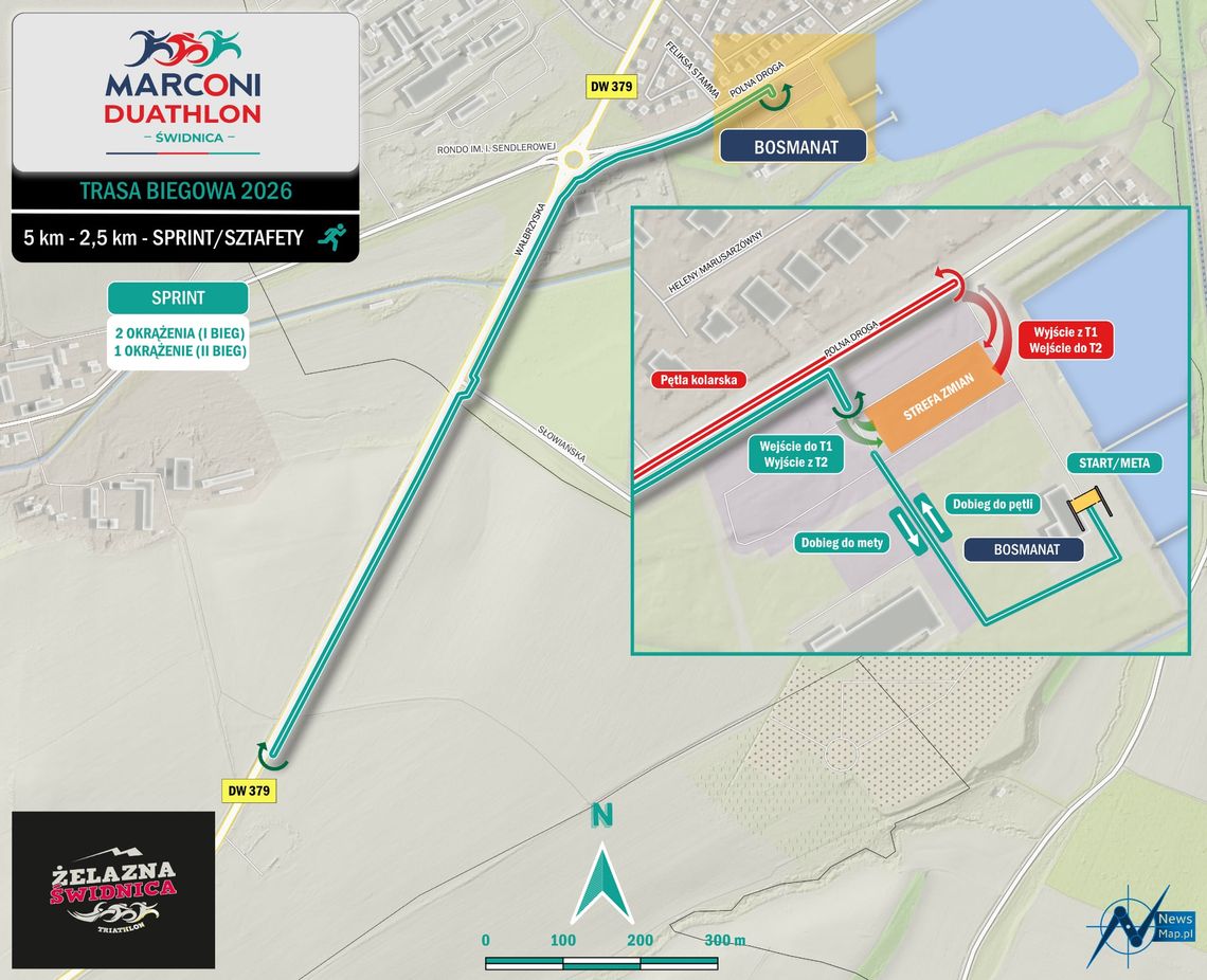 Marconi Duathlon Świdnica 2026 - utrudnienia drogowe w niedzielę