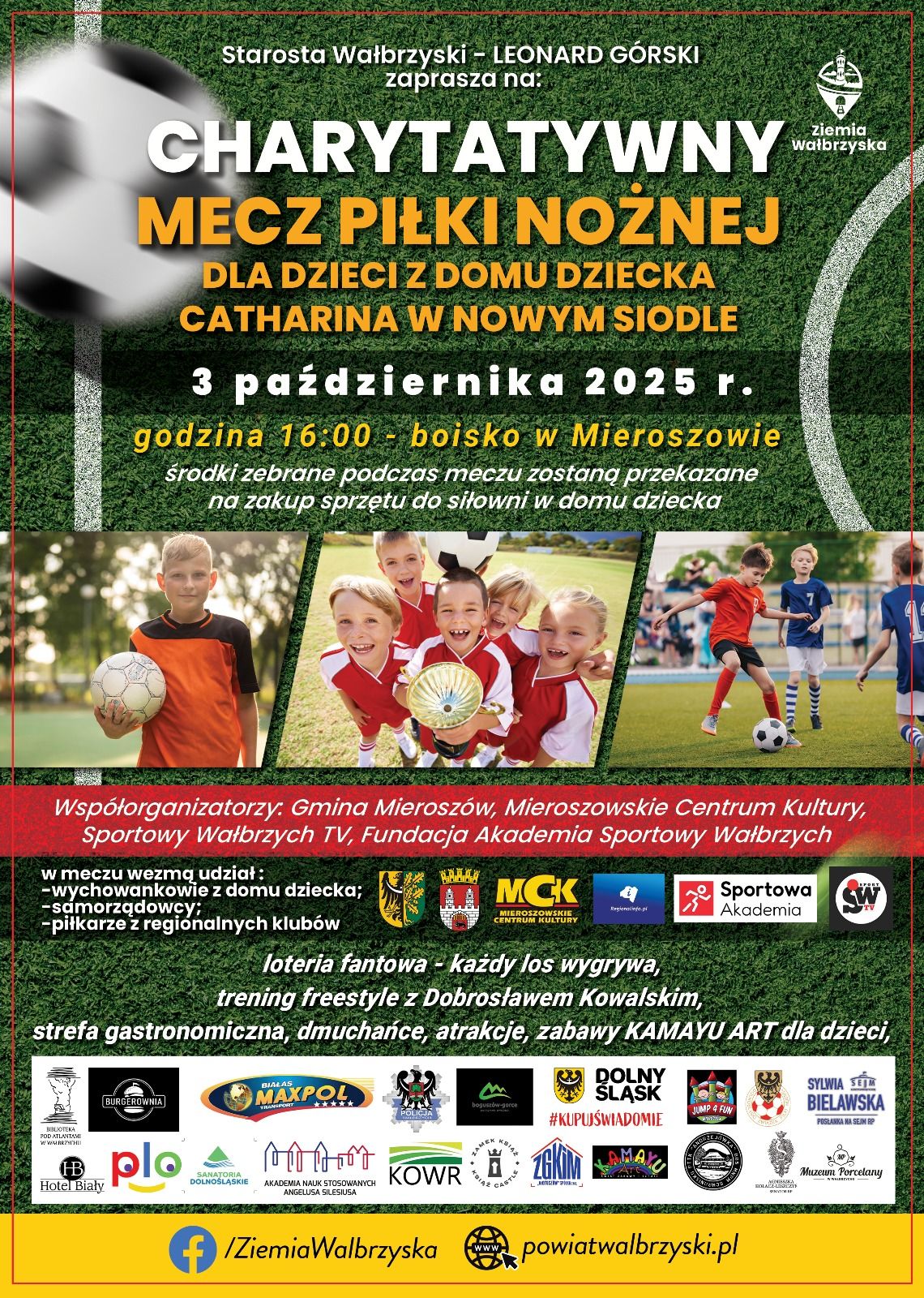 "Mecz pełen serca: Piłkarski gest dla dzieci z Nowego Siodła"