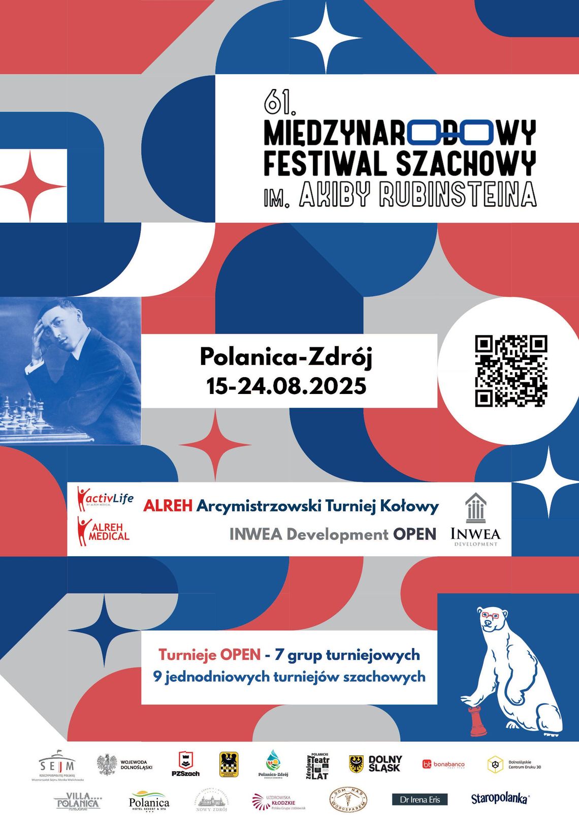Międzynarodowy Festiwal Szachowy im. Akiby Rubinsteina odbędzie się w Polanicy-Zdroju