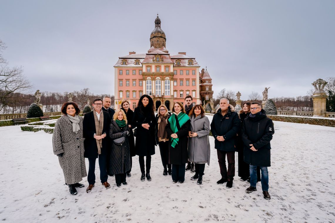 Ministra kultury w Zamku Książ w Wałbrzychu