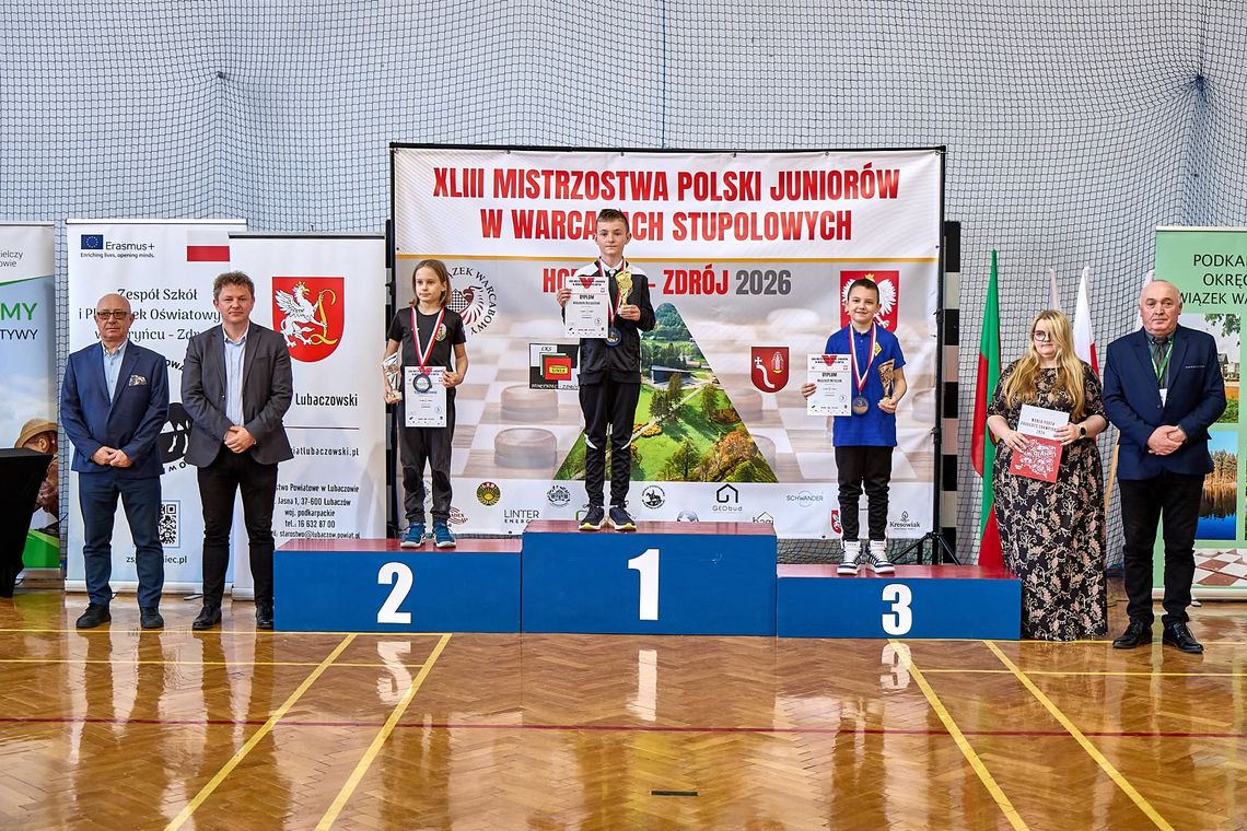 Młodzi Bielawianie z medalami Mistrzostw Polski w warcabach 100-polowych Horyniec - Zdrój 2026!