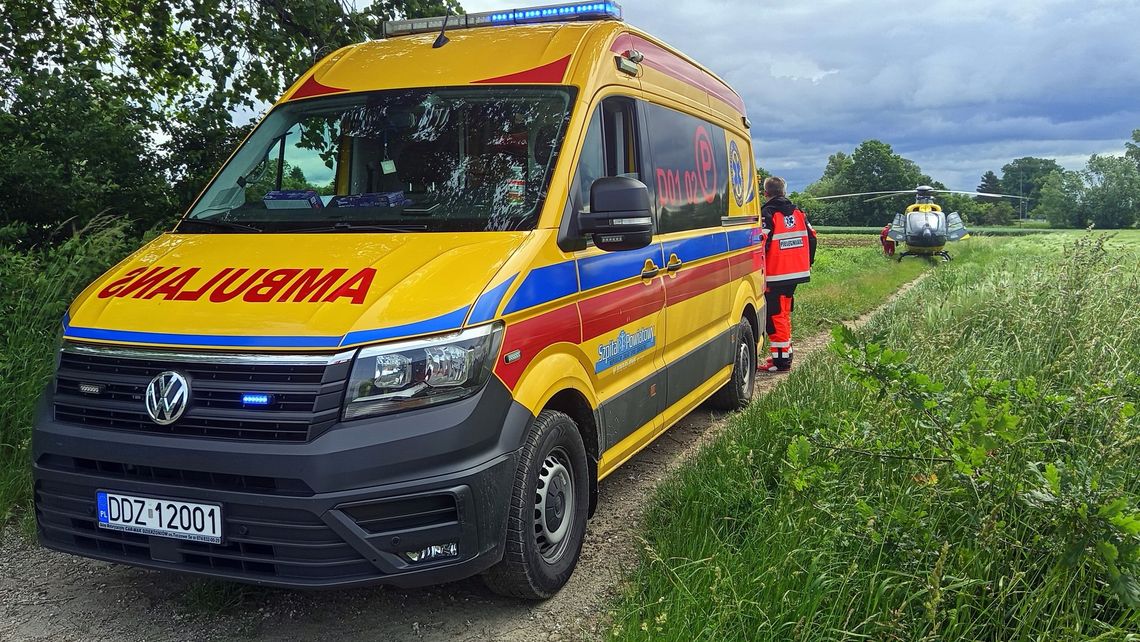 Mościsko, interwencja Lotniczego Pogotowia Ratunkowego