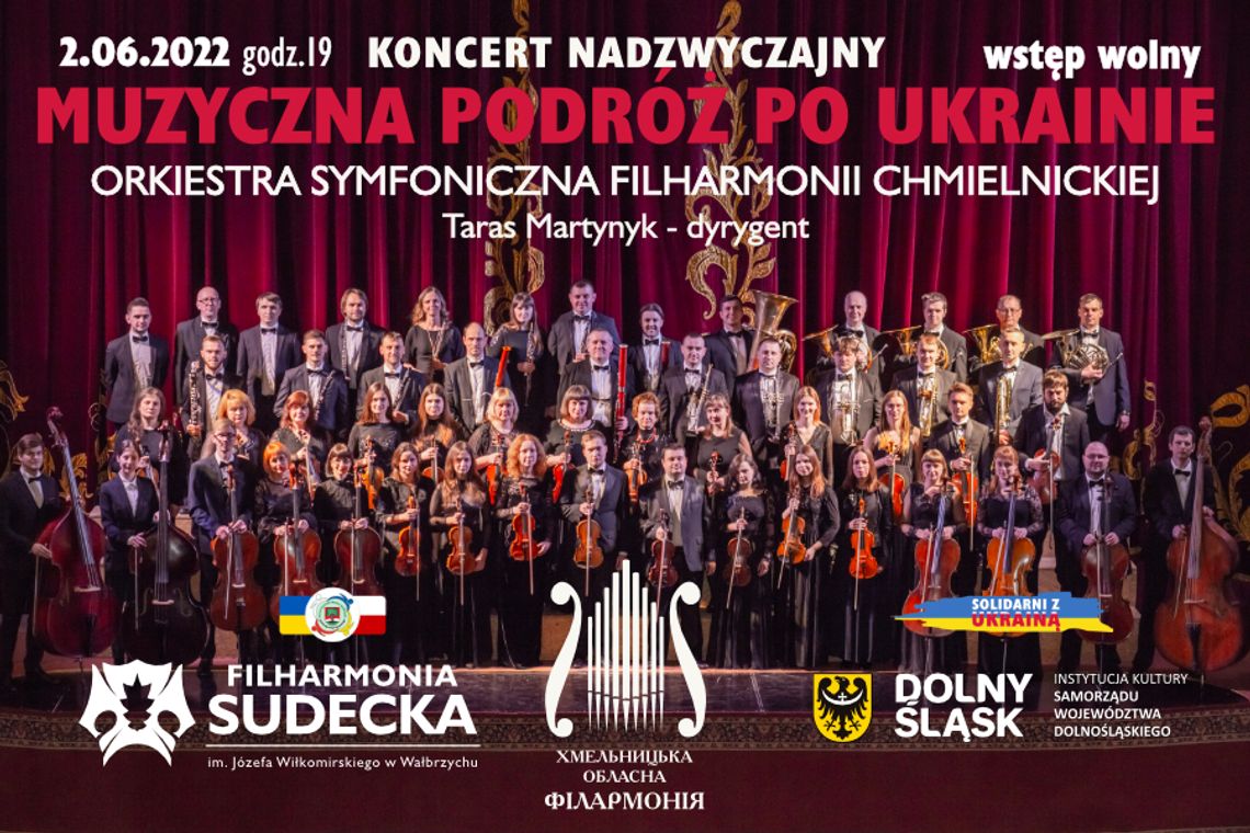 Muzycy z Ukrainy zagrają w Filharmonii Sudeckiej w Wałbrzychu
