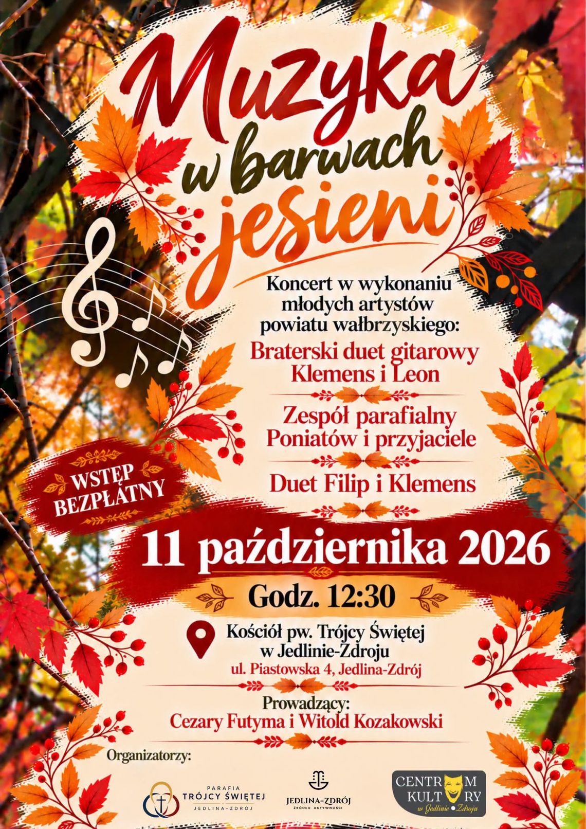 „Muzyka w barwach jesieni” – koncert w Jedlinie-Zdroju „Muzyka w barwach jesieni” – koncert w Jedlinie-Zdroju