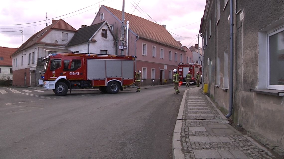 Niemcza, pożar mieszkania na Piastowskiej