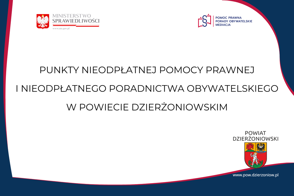 Nieodpłatna pomoc prawna w powiecie dzierżoniowskim w 2026 roku