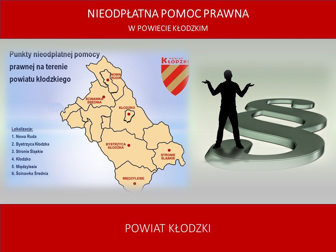 Nieodpłatna Pomoc Prawna w powiecie kłodzkim Nieodpłatna Pomoc Prawna w powiecie kłodzkim