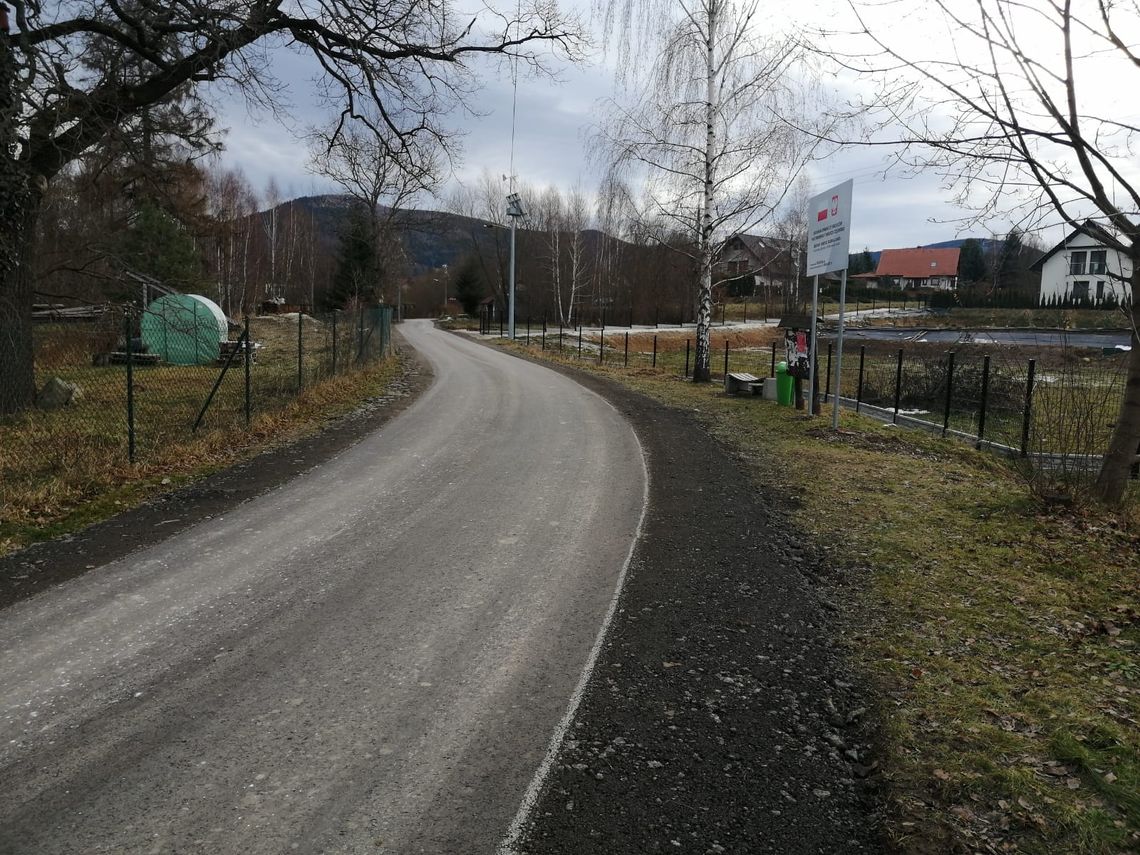 Nowa droga we wsi Goszów