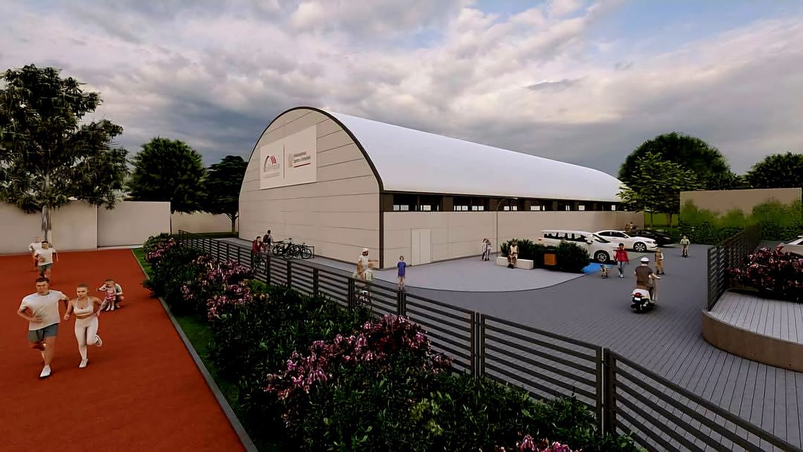 Nowa hala "OLIMPIA" w Bielawie: Szatnie i trybuny już w budowie!