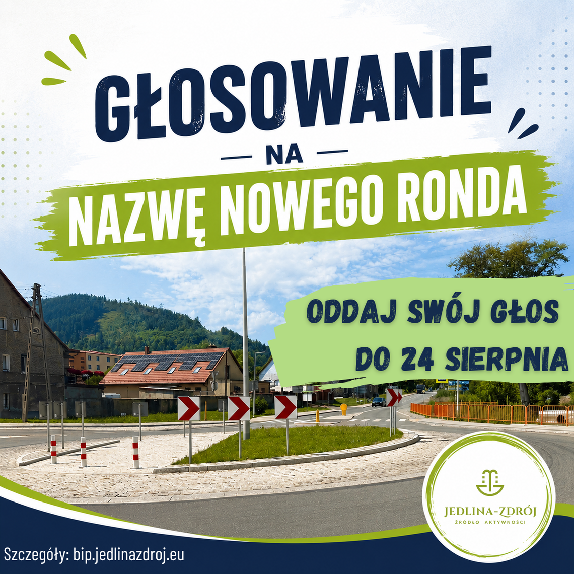 Nowe rondo w Jedlinie-Zdroju czeka na swoją nazwę. Mieszkańcy zdecydują w głosowaniu Nowe rondo w Jedlinie-Zdroju czeka na swoją nazwę. Mieszkańcy zdecydują w głosowaniu