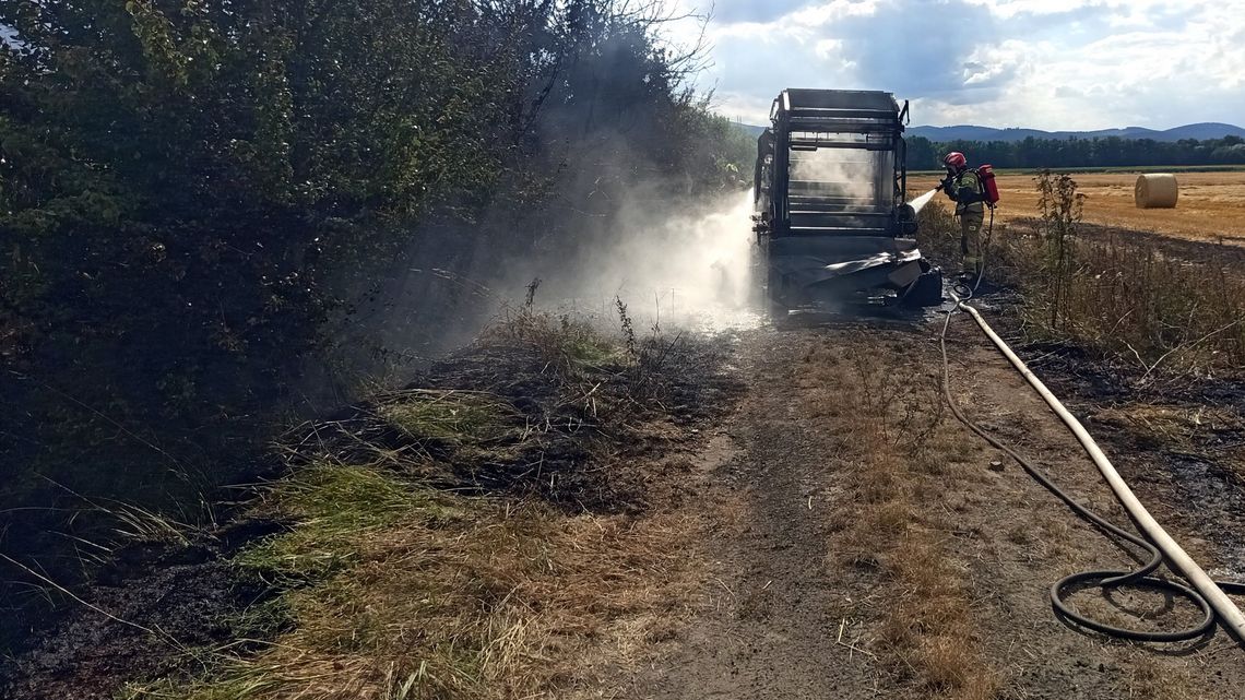 Nowizna, pożar prasy do słomy