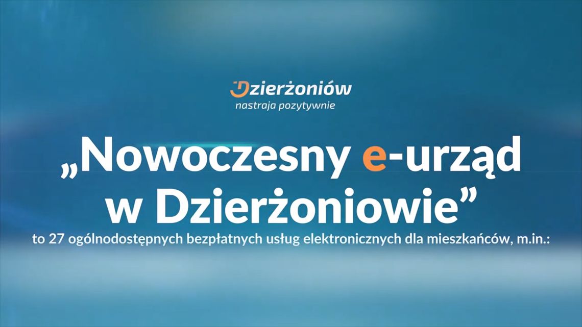 NOWOCZESNY E-URZĄD W DZIERŻONIOWIE