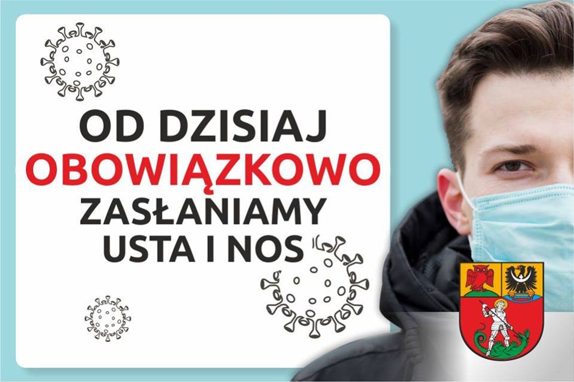 OD DZISIAJ OBOWIĄZKOWO ZASŁANIAMY USTA I NOS