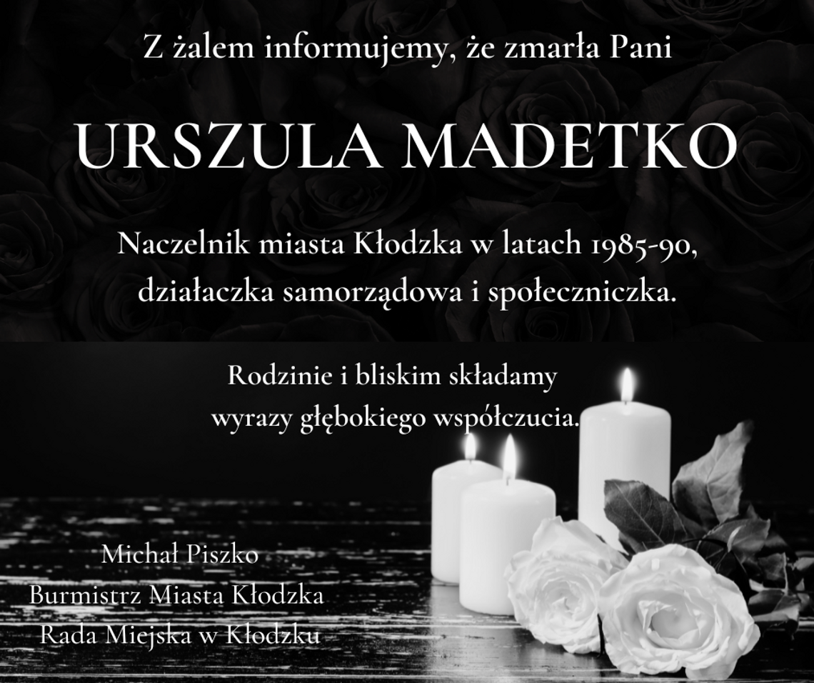 Odeszła Urszula Madetko, była naczelnik i serce samorządu Kłodzka