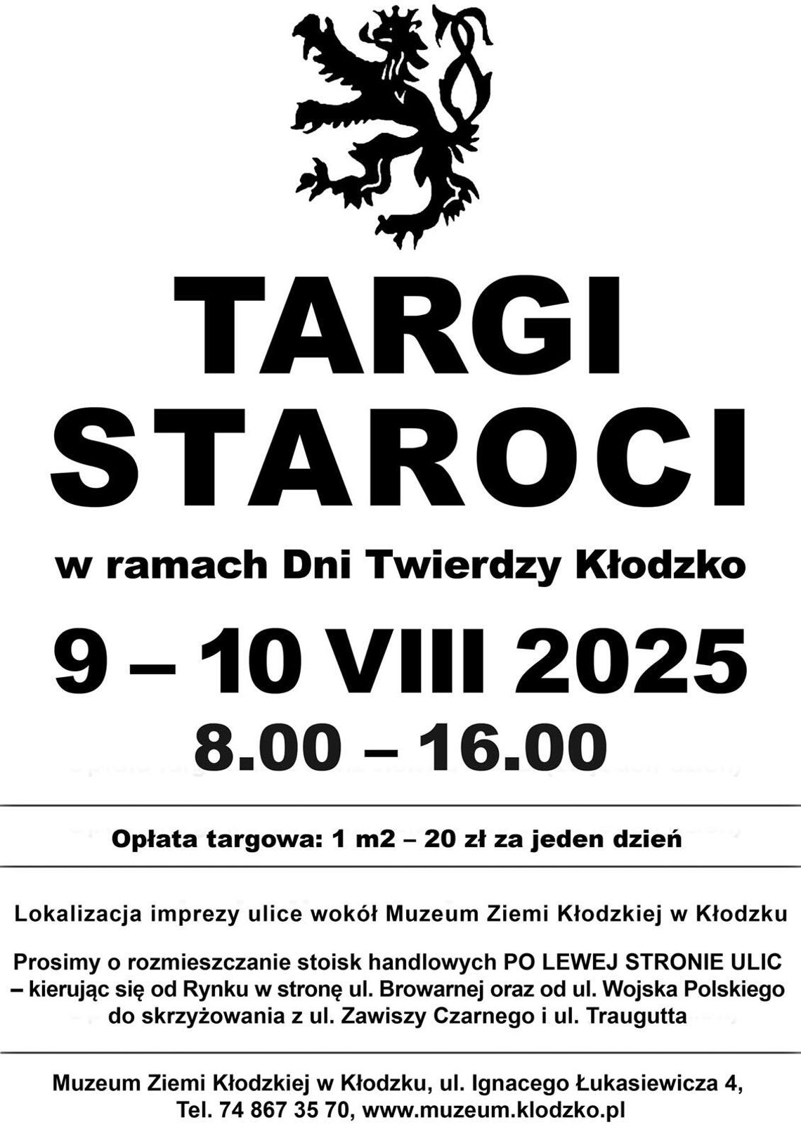 Odkryj Skarby na Targach Staroci w Kłodzku! 9-10 sierpnia 2025