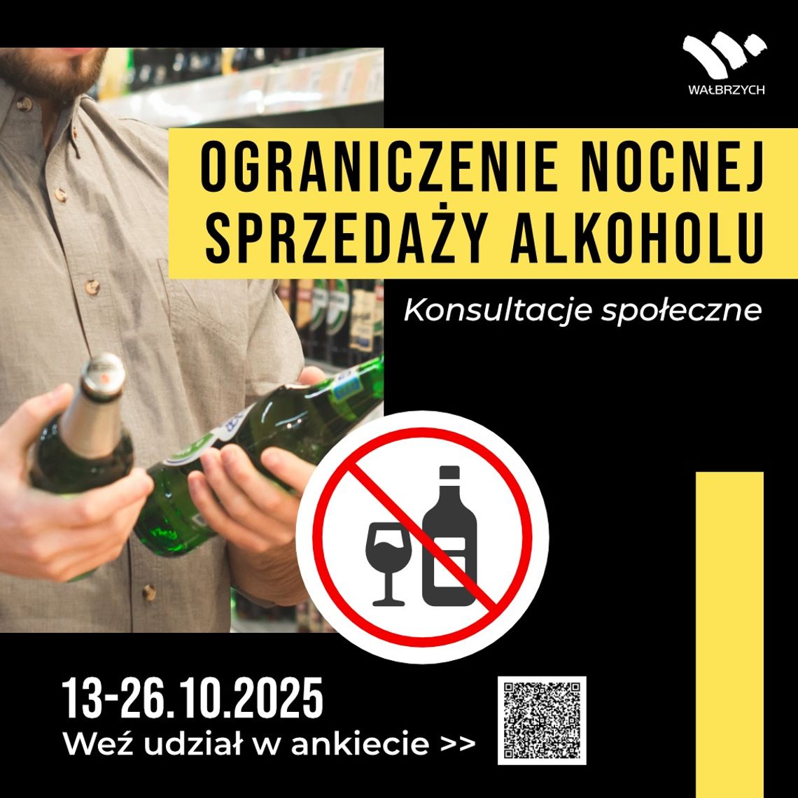 Ograniczenie nocnej sprzedaży alkoholu w Wałbrzychu- konsultacje społeczne