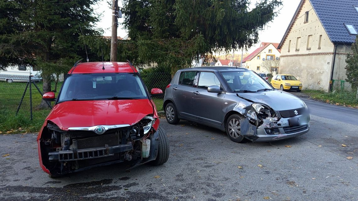 Ostroszowice, zderzenie Skody z Suzuki Ostroszowice, zderzenie Skody z Suzuki