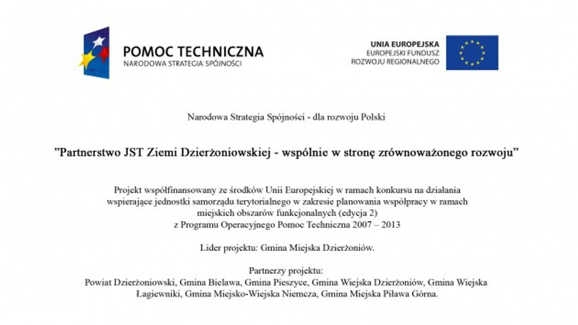 PARTNERSTWO DLA ROZWOJU JST ZIEMI DZIERŻONIOWSKIEJ