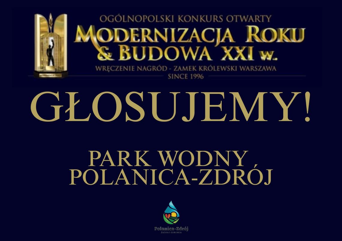 Plebiscyt - głosujemy na Park Wodny Polanica-Zdrój Plebiscyt - głosujemy na Park Wodny Polanica-Zdrój