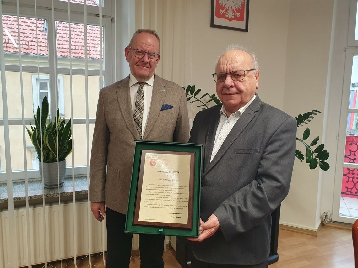 Podziękowania za społeczne zaangażowanie dla Stanisława Miazgi