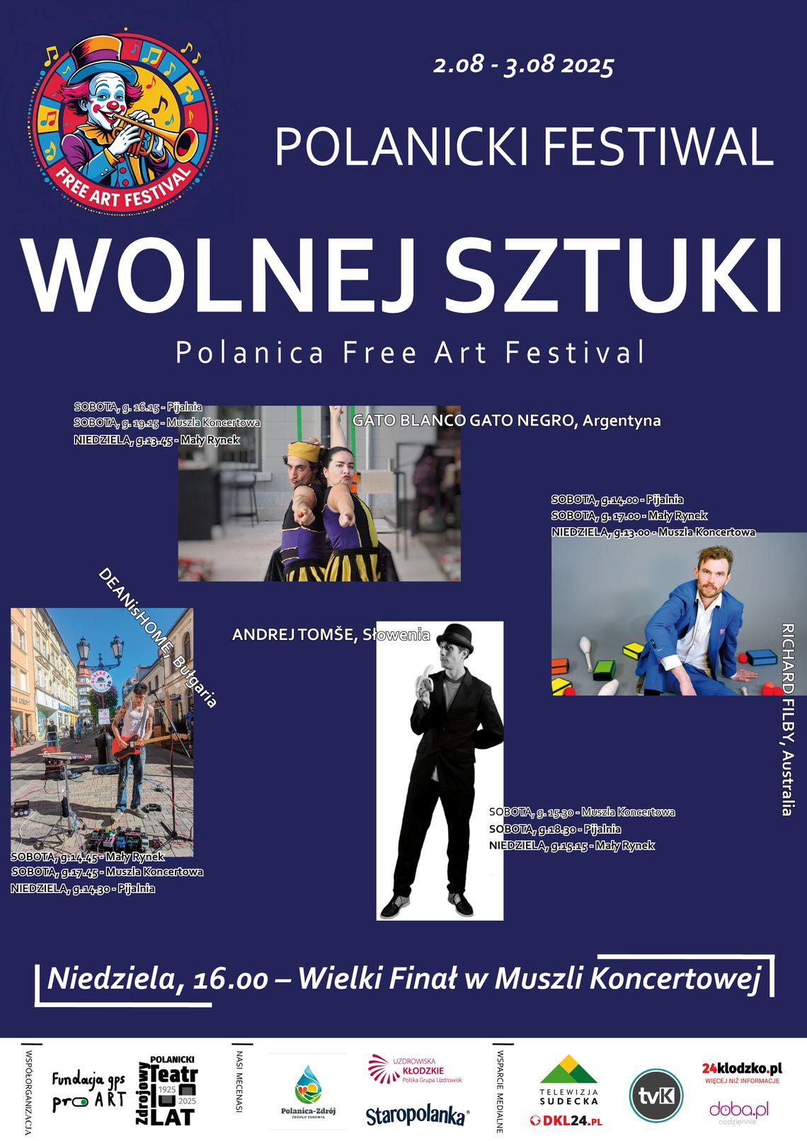 Polanicki Festiwal Wolnej Sztuki – Polanica Free Art Festival odbędzie się w dniach 2–3 sierpnia