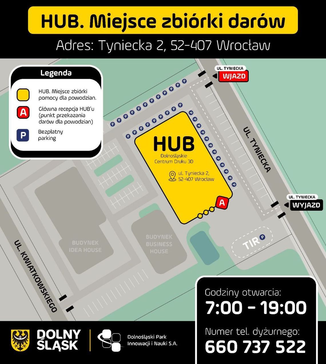 POMOC DLA POWODZIAN - HUB WE WROCŁAWIU I WAŁBRZYCHU