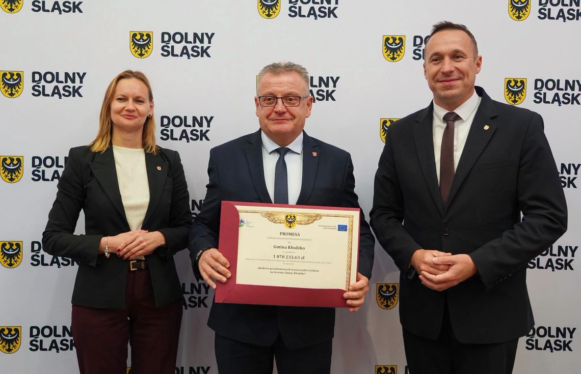 Ponad 1 mln zł dofinansowania dla Gminy Kłodzko! Ponad 1 mln zł dofinansowania dla Gminy Kłodzko!
