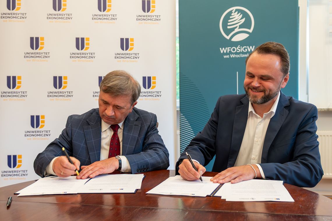 Porozumienie Uniwersytetu Ekonomicznego i WFOŚiGW we Wrocławiu