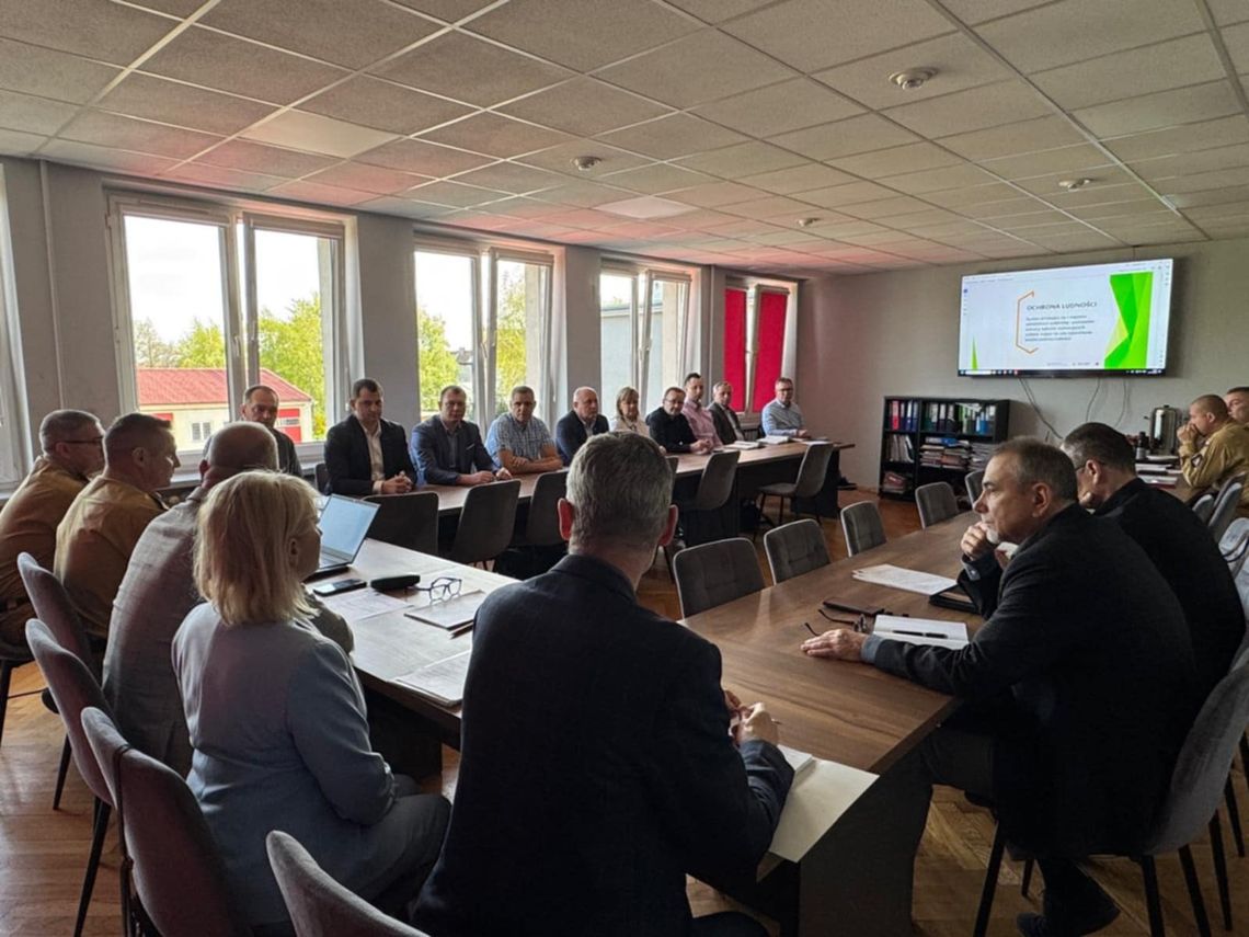 Posiedzenie Powiatowego Zespołu Zarządzania Kryzysowego