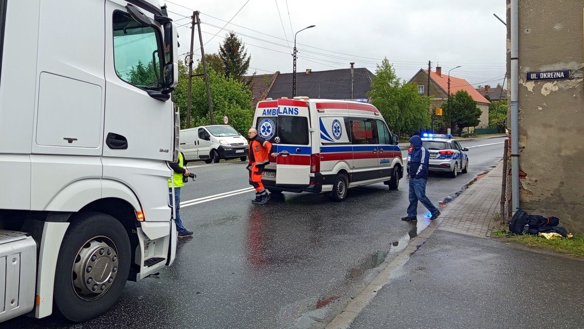 Potrącenie nastolatka na przejściu przez ciężarówkę w Przerzeczynie-Zdroju