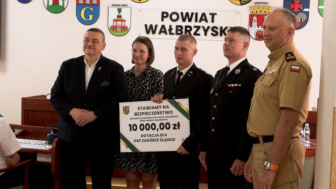 Powiat Wałbrzyski wspiera finansowo wszystkie OSP na swoim terenie