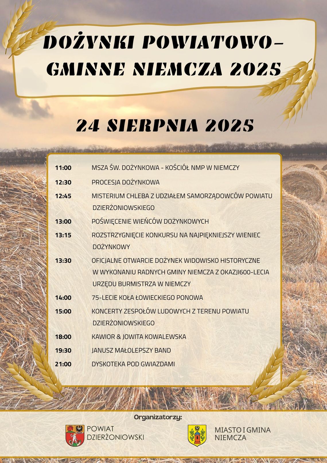 Powiatowo-Gminne Dożynki - Niemcza 2025 Powiatowo-Gminne Dożynki - Niemcza 2025
