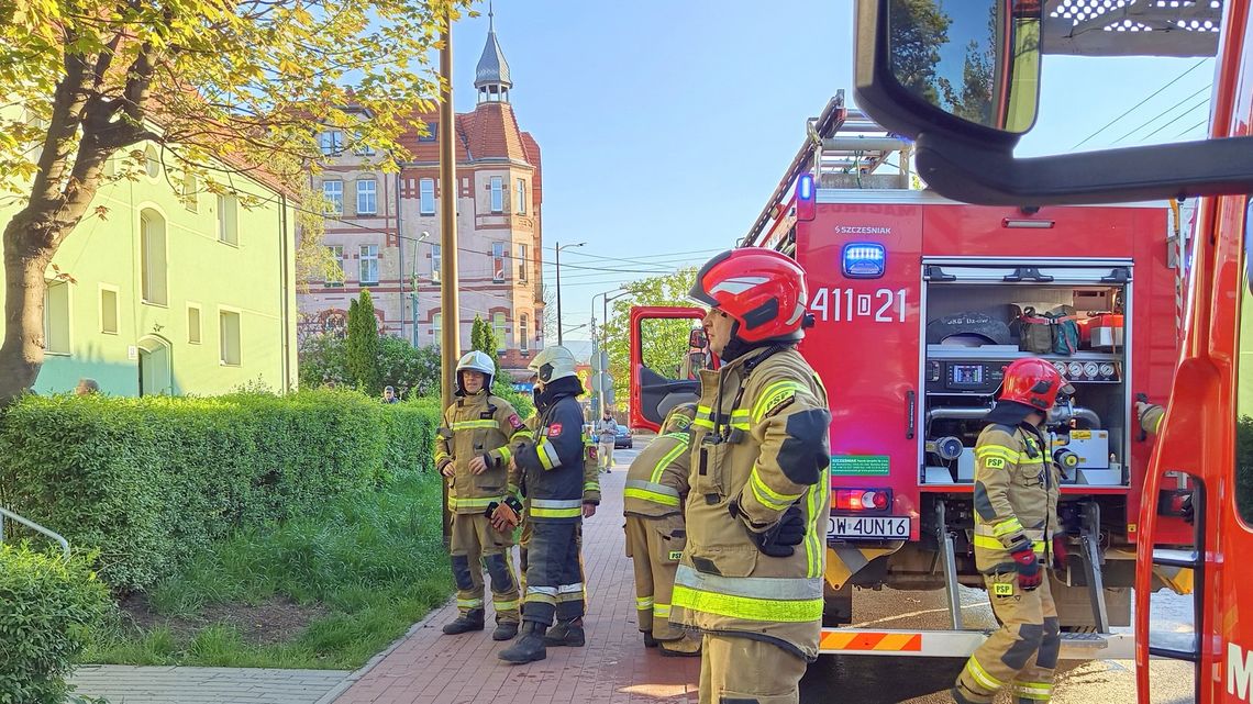 Pożar mieszkania w Dzierżoniowie