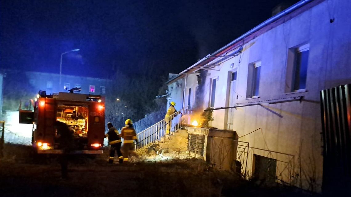 Pożar na Lipowej w Łagiewnikach