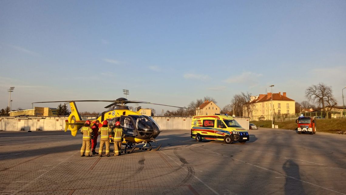 Pożar zakładu rzemieślniczego przy ul. Krasickiego w Dzierżoniowie