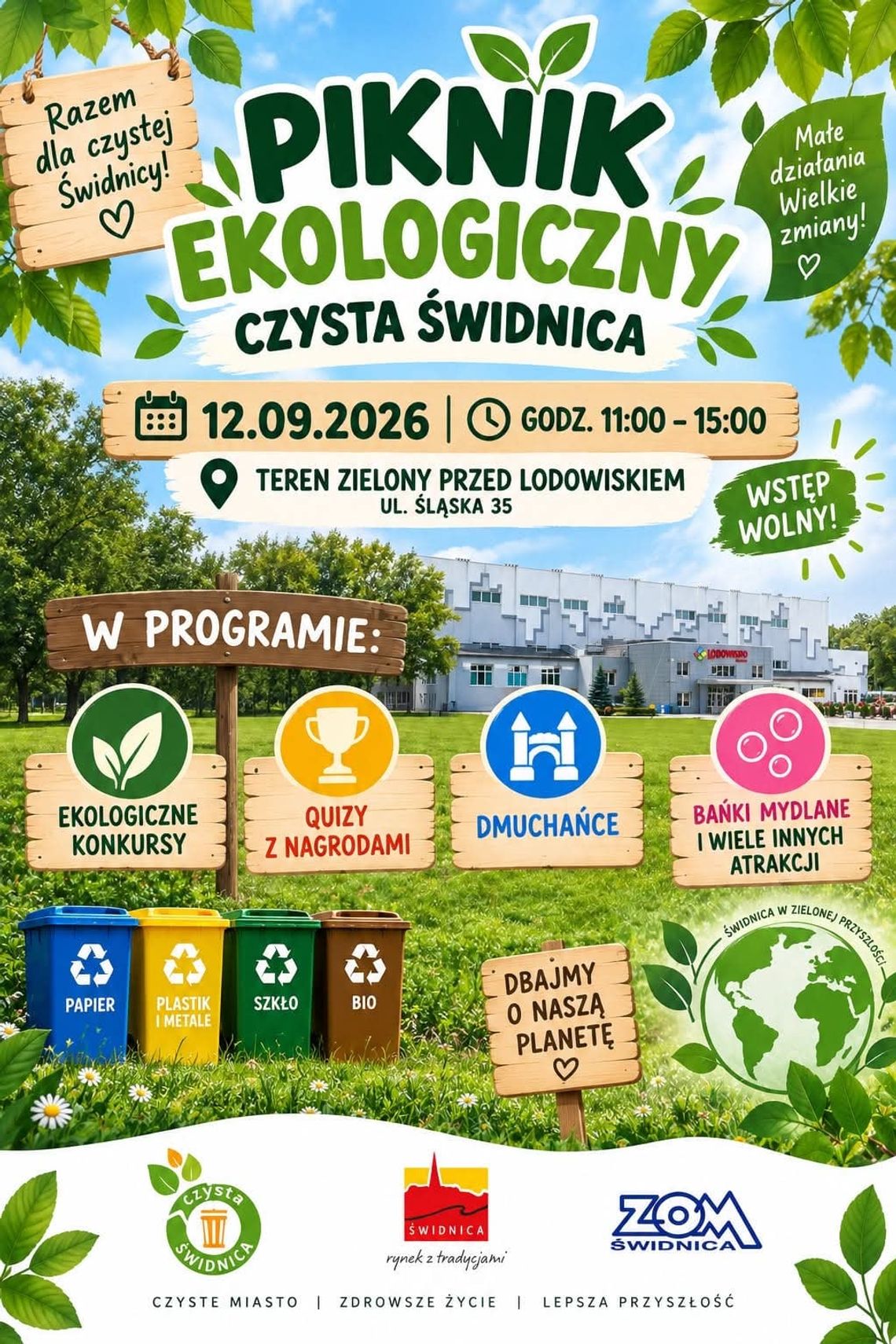 Pożegnajmy lato ekologicznie! 12 września piknik „Czysta Świdnica”