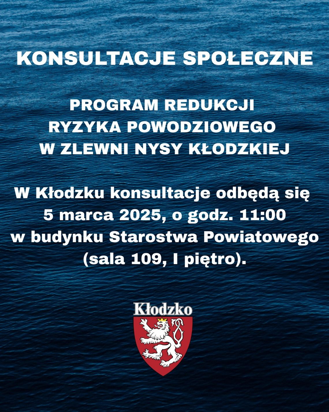 Program redukcji ryzyka powodziowego w zlewni Nysy Kłodzkiej - Konsultacje społeczne