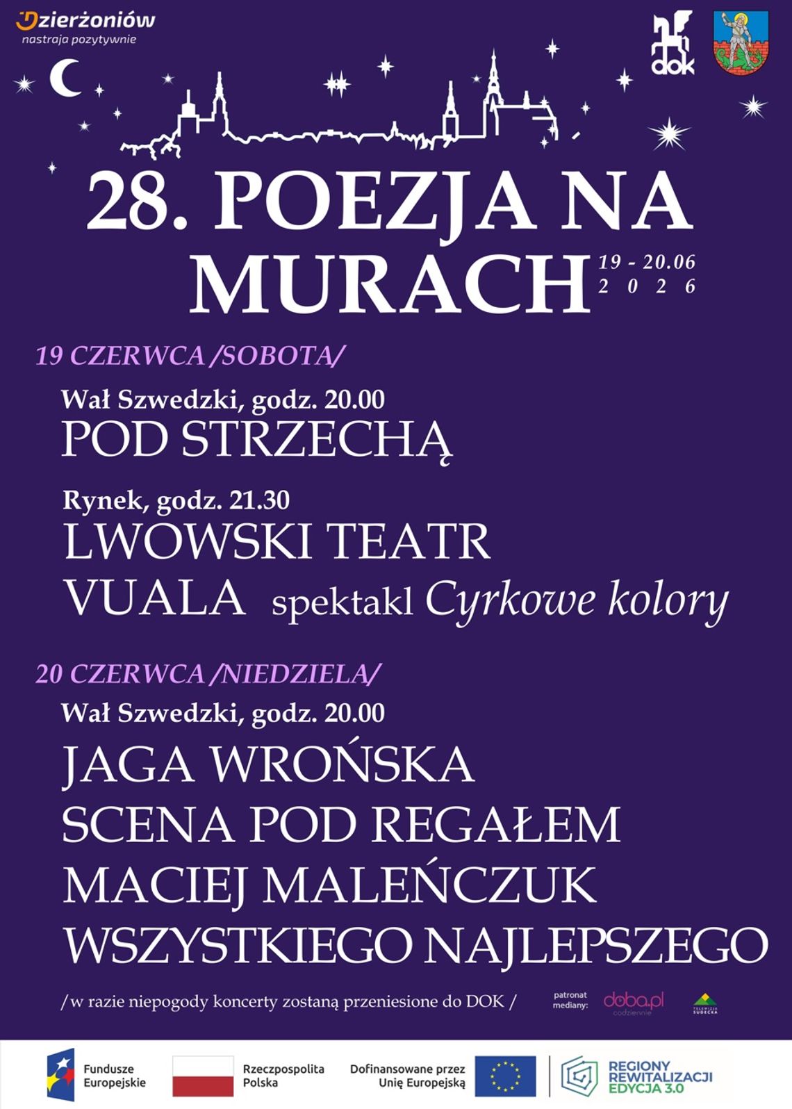 Przed nami 28. POEZJA NA MURACH Przed nami 28. POEZJA NA MURACH