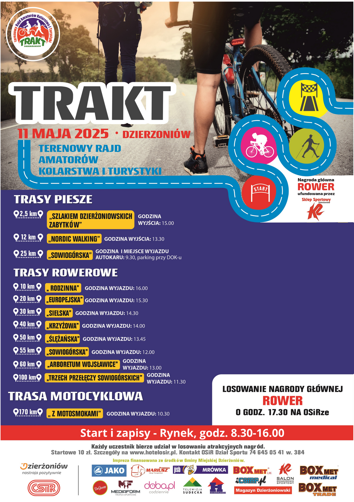 Przed nami Terenowy Rajd Amatorów Kolarstwa i Turystyki TRAKT 2025