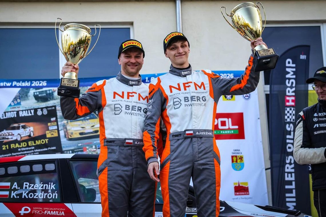 Rajd Świdnicki: 19-letni Adrian Rzeźnik najmłodszym w historii zwycięzcą rundy Rajdowych Samochodowych Mistrzostw Polski