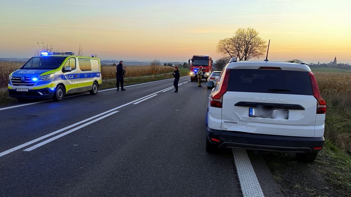 Ratajno, kolizja Dacii, Seata i Volvo