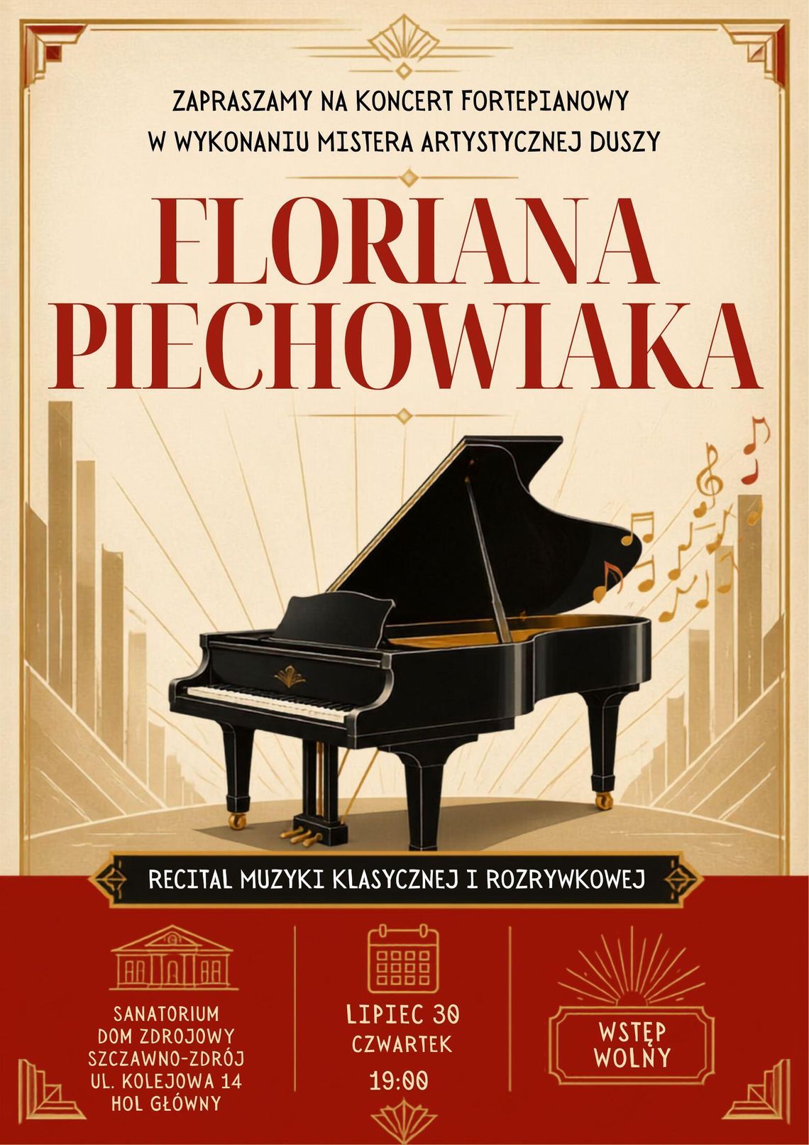 Recital fortepianowy Floriana Piechowiaka