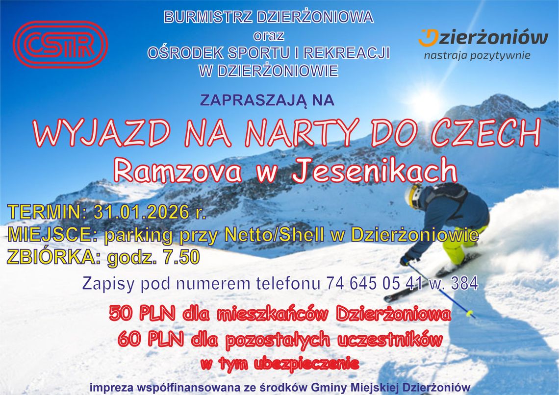 Rozpocznij ferie aktywnie – wyjazd na narty do Czech!