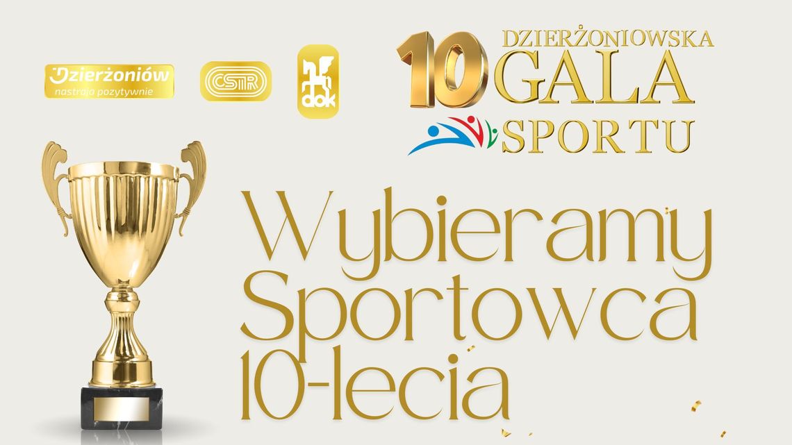 Rozpoczynamy głosowanie na Sportowca 10-lecia w Dzierżoniowie