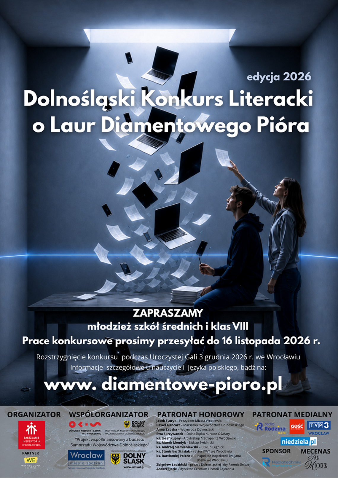 Rusza Dolnośląski Konkurs Literacki o Laur Diamentowego Pióra 2026 Rusza Dolnośląski Konkurs Literacki o Laur Diamentowego Pióra 2026