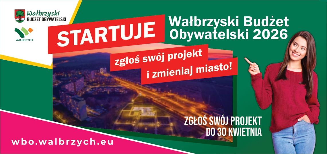 Rusza kolejna edycja Wałbrzyskiego Budżetu Obywatelskiego!